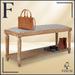 Finch Graydon Upholstered Bench, Distressed Natural