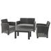 Galloway Collection 4-Piece All-Weather Conversation Set by National Tree Company