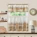 Modern Farmhouse Tier and Valance Window Curtain Set