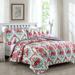 Cozy Line Santa Barbara Floral Print Reversible Cotton Quilt Bedding Set