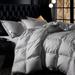 Jacquard 90% Hungarian Goose Down Comforter - Oversized