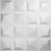 19 5/8"W x 19 5/8"H Tristan EnduraWall Decorative 3D Wall Panel, White