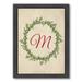 Americanflat 'Christmas Wreath M' Framed Wall Art