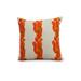 Sunset Tulip Stripe 20 inch Floral Decorative Outdoor Pillow