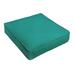 Sunbrella Canvas Teal Corded Indoor/ Outdoor Deep Seating Chair Cushion