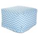 Majestic Home Goods Indoor Chevron Cotton Ottoman Pouf 27 in L x 27 in W x 17 in H