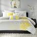 Madison Park Brianna Yellow 6 Piece Printed Duvet Cover Set