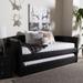 Baxton Studio Camino Upholstered Daybed with Guest Trundle -Twin