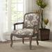 Madison Park Charlotte Camel Back Exposed Wood Chair