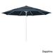 California Umbrella 11' Rd Aluminum Frame, Fiberglass Rib Market Umbrella, Push Open, White Finish, Pacifica Fabric