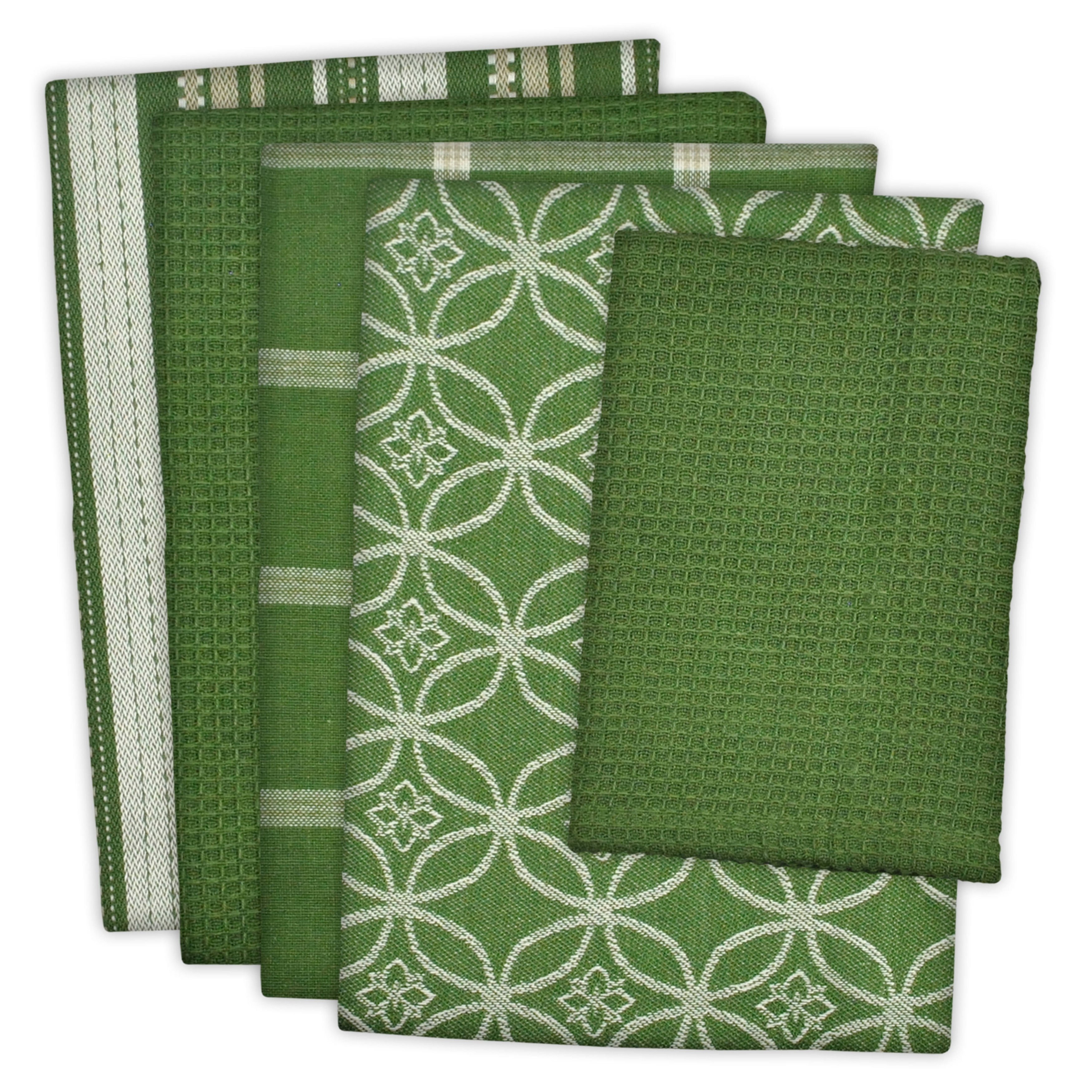 DII Assorted Kitchen Dishtowel & Dishcloths (Set of 5)