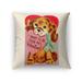 Kavka Designs red/ pink/ blue/ brown i want to be your pet accent pillow with insert