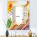 Designart 'Colors Of The Sun Agate' Modern Mirror - Frameless Contemporary Printed Wall Mirror