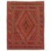 ECARPETGALLERY Hand-knotted Tajik Caucasian Red Wool Rug - 4'9 x 6'1