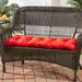 Driftwood 44-inch Outdoor Red Swing/ Bench Cushion by Havenside Home - 17w x 44l