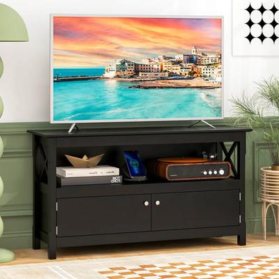 Wooden TV Stand Entertainment Center for TV up to 50"