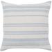 Surya Lawson Blue & White Striped Throw Pillow Cover (20" x 20")