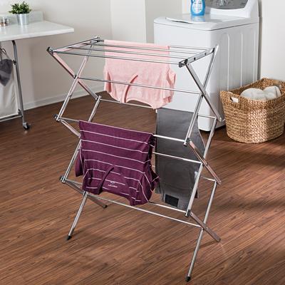 Honey-Can-Do Chrome Steel Folding Clothes Drying Rack