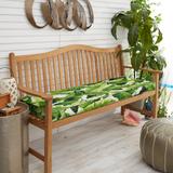 Green Corded Indoor/ Outdoor Bench Cushion