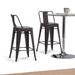 WYNDENHALL Josephine Industrial Metal Bar Stool (Set of 2)