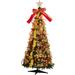 Joiedomi 6 ft. Tall Green Plastic & Metal Pull-Up Christmas Tree with 350 LED Lights and Accessories Installed