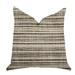 Plutus Skyway Lines Luxury Brown-Beige Multi Tones Decorative Throw Pillow