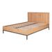 Aurelle Home Moite Rustic Oak Wood Platform Bed