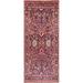 All-Over Geometric Nanaj Persian Runner Rug Handmade Hallway Carpet - 5'1" x 11'6" Runner
