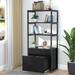 Bookshelf,5-Tier Industrial Bookcase,Display Shelf Decorative Shelf Wood Storage Rack