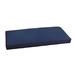 Sunbrella Navy Blue w/ Jockey Red Indoor/ Outdoor Bench Cushion 37" to 48"
