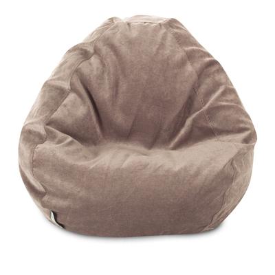 Majestic Home Goods Villa Velvet Collection Bean Bag Chair Small/Large