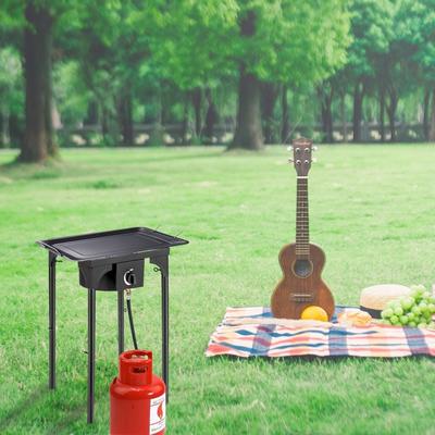 Outdoor Burner Gas Stove Cooker Portable Cast For Outdoor Patio Cooking