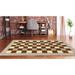 Capri Buffalo Check Beige Area Rug - 6'5" X 9'3"