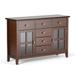 WYNDENHALL Stratford SOLID WOOD 54 inch Wide Sideboard Buffet Credenza - 54 inch Wide