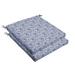 Humble + Haute Navy and White Geometric Bristol Indoor/ Outdoor Cushion, Set of 2