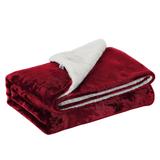 Sherpa Fleece Throw Blanket Reversible Plush Bed Blanket