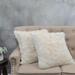 Halsted Shaggy FauxFur 3-piece Throw and Pillow Shell Set