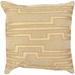 Earnest Geometric Feather Down Filled or Poly Filled 18-inch Throw Pillow