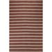 Reversible Striped Gabbeh Oriental Area Rug Hand-knotted Wool Carpet - 9'0" x 12'0"