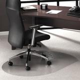 Cleartex Ultimat Contoured Chair Mat | Polycarbonate | For Low & Medium Pile Carpets (up to 1/2") | Size 39" x 49"