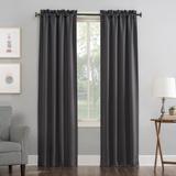 Sun Zero Hayden Energy Saving Blackout Rod Pocket Curtain Panel, Single Panel