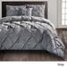 VCNY Carmen Pintuck Tufted Solid Color 4-piece Comforter Set