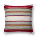 Woven Red/ Multi Geometric 22-inch Throw Pillow or Pillow Cover