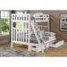 Aurora Solid Wood Twin Over Full Bunk Bed with Storage Drawers