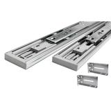 Hydraulic Soft Close 14-inch Full Extension Drawer Slides With Rear Mounting Brackets (Pack of 1 Pair)