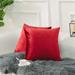 Throw Pillow Cover for Livingroom Bedroom Ruby Red