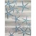 Martin Coastal Starfish Stripe Area Rug