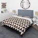 Designart 'Gold Polka Dot Pattern II' Mid-Century Duvet Cover Set