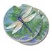 Counterart Absorbent Stone Car Coaster Dragonfly Inspiration (Set of 2) - 4x6