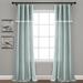 Porch & Den Chateau Lush Decor Linen Lace Window Curtain Panel Pair